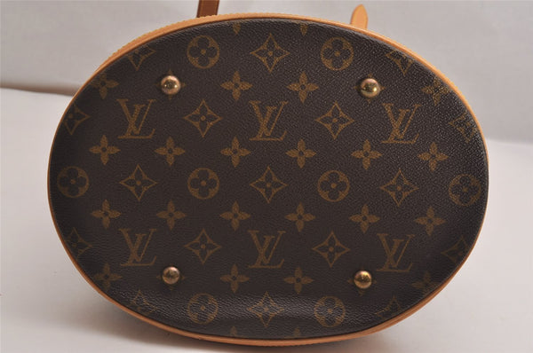 Authentic Louis Vuitton Monogram Bucket GM Shoulder Tote Bag M42236 Junk 2899J