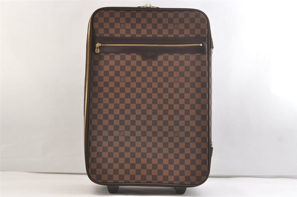 Authentic Louis Vuitton Damier Pegase 55 Travel Carry Bag N23294 LV Junk 2899K