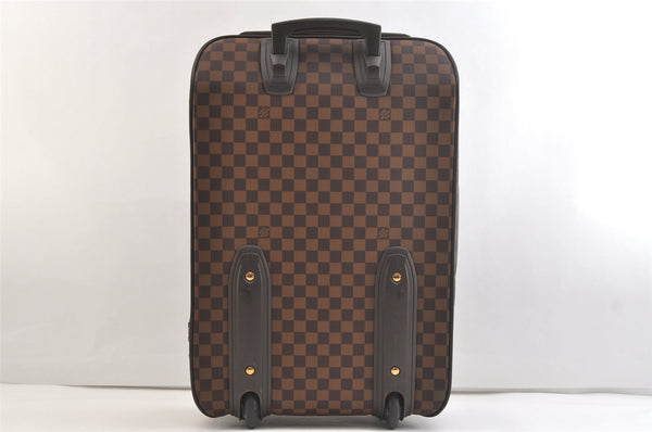 Authentic Louis Vuitton Damier Pegase 55 Travel Carry Bag N23294 LV Junk 2899K