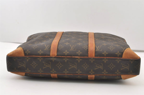Authentic Louis Vuitton Monogram Porte Documents Voyage M53361 Briefcase 2900J