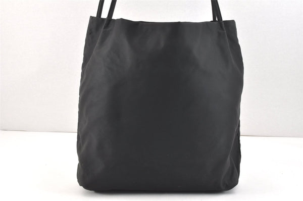 Authentic PRADA Vintage Nylon Tessuto Shoulder Tote Bag Black 2900K