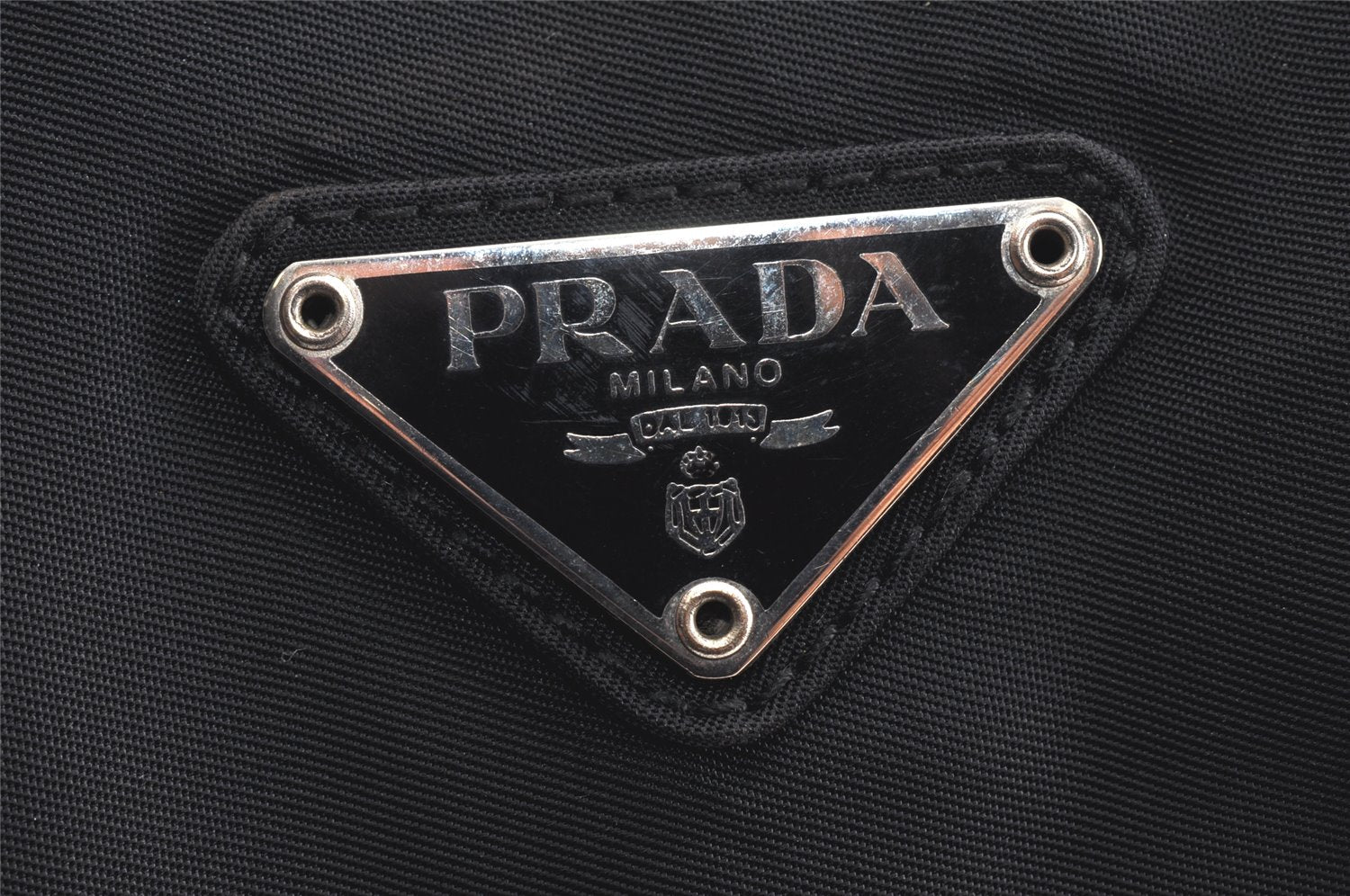 Authentic PRADA Vintage Nylon Tessuto Shoulder Tote Bag Black 2900K