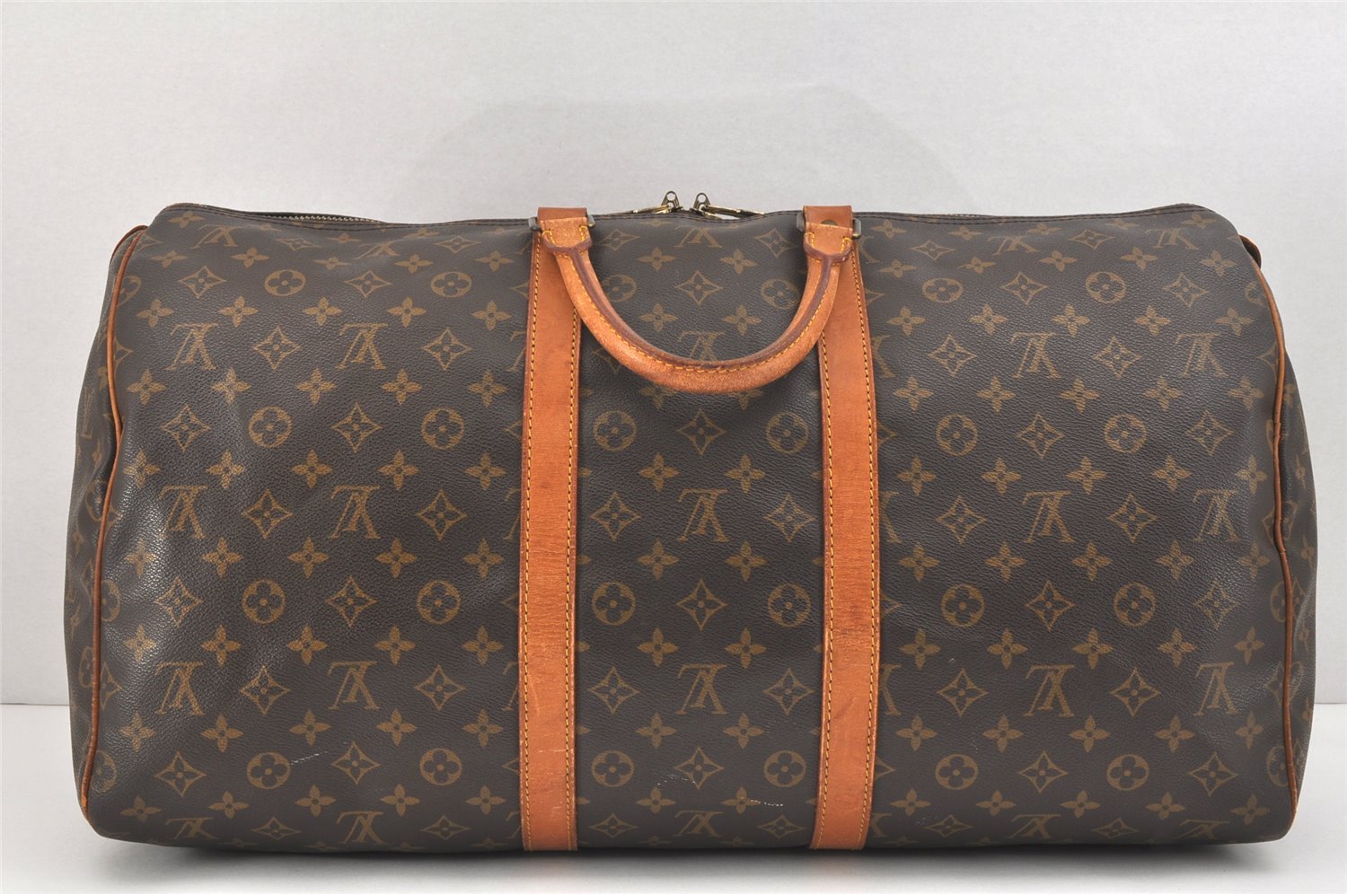 Authentic Louis Vuitton Monogram Keepall 55 Travel Boston Bag M41424 LV 2901K