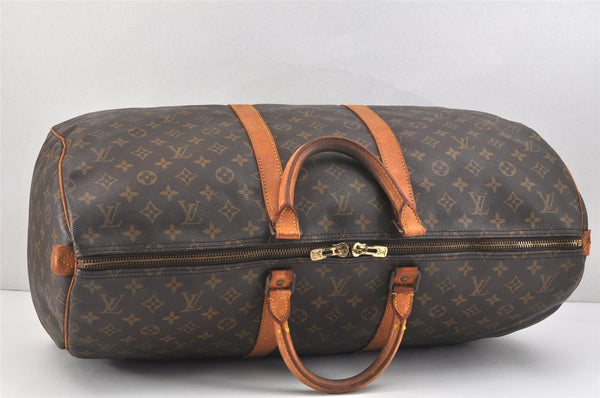 Authentic Louis Vuitton Monogram Keepall 55 Travel Boston Bag M41424 LV 2901K