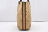 Authentic GUCCI Sherry Line Tote Bag GG Canvas Leather 31243 Beige 2902J