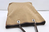 Authentic GUCCI Sherry Line Tote Bag GG Canvas Leather 31243 Beige 2902J