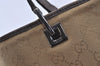 Authentic GUCCI Sherry Line Tote Bag GG Canvas Leather 31243 Beige 2902J