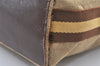 Authentic GUCCI Sherry Line Tote Bag GG Canvas Leather 31243 Beige 2902J