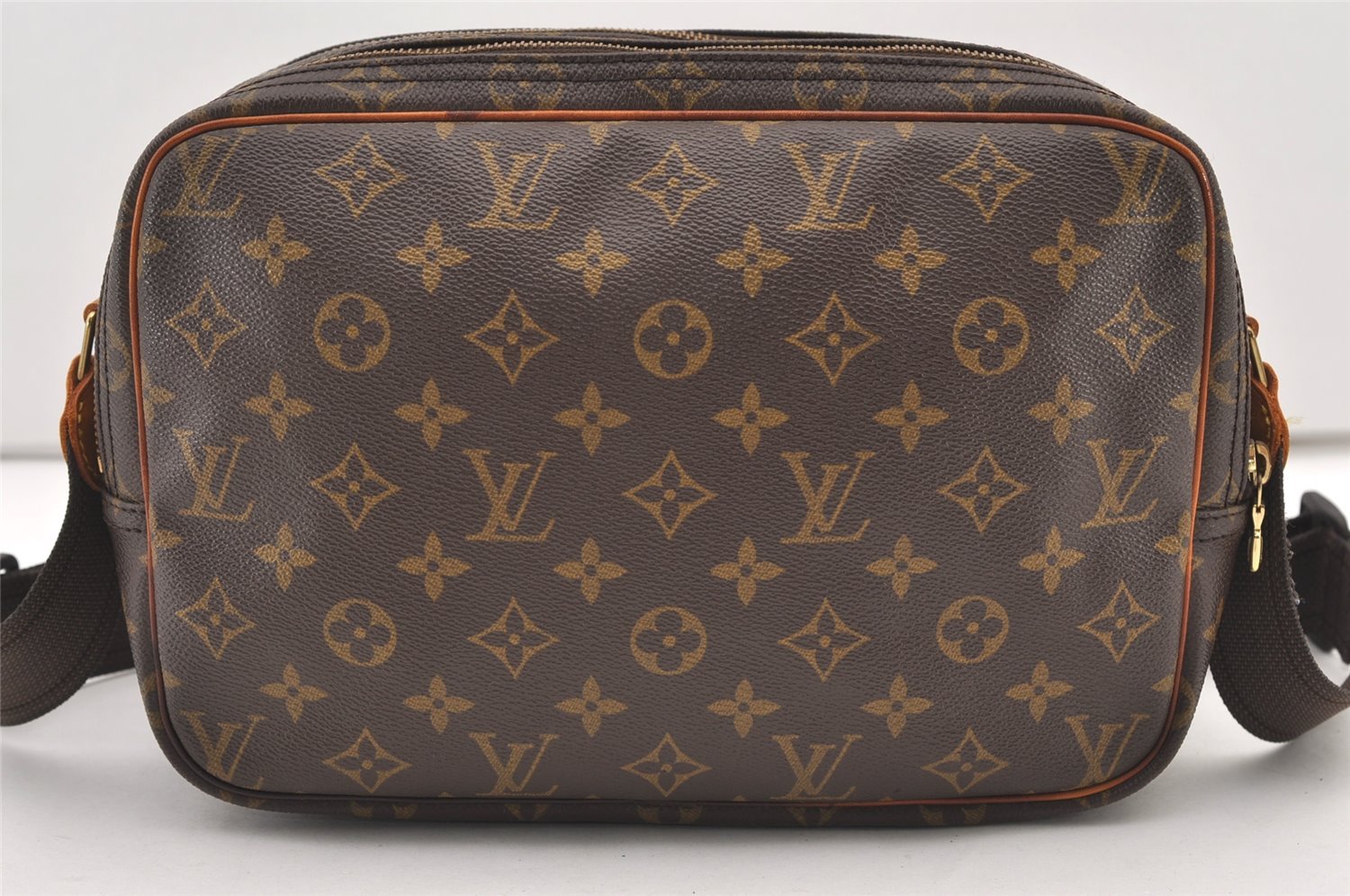 Authentic Louis Vuitton Monogram Reporter PM Shoulder Cross Bag M45254 LV 2904J