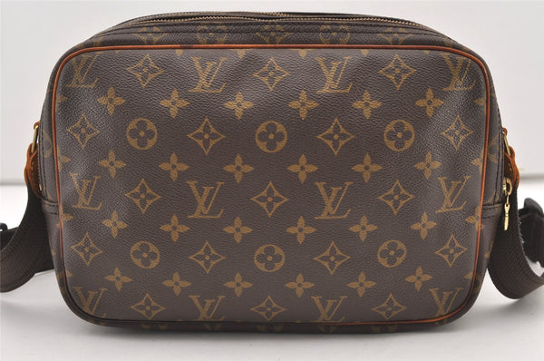 Authentic Louis Vuitton Monogram Reporter PM Shoulder Cross Bag M45254 LV 2904J