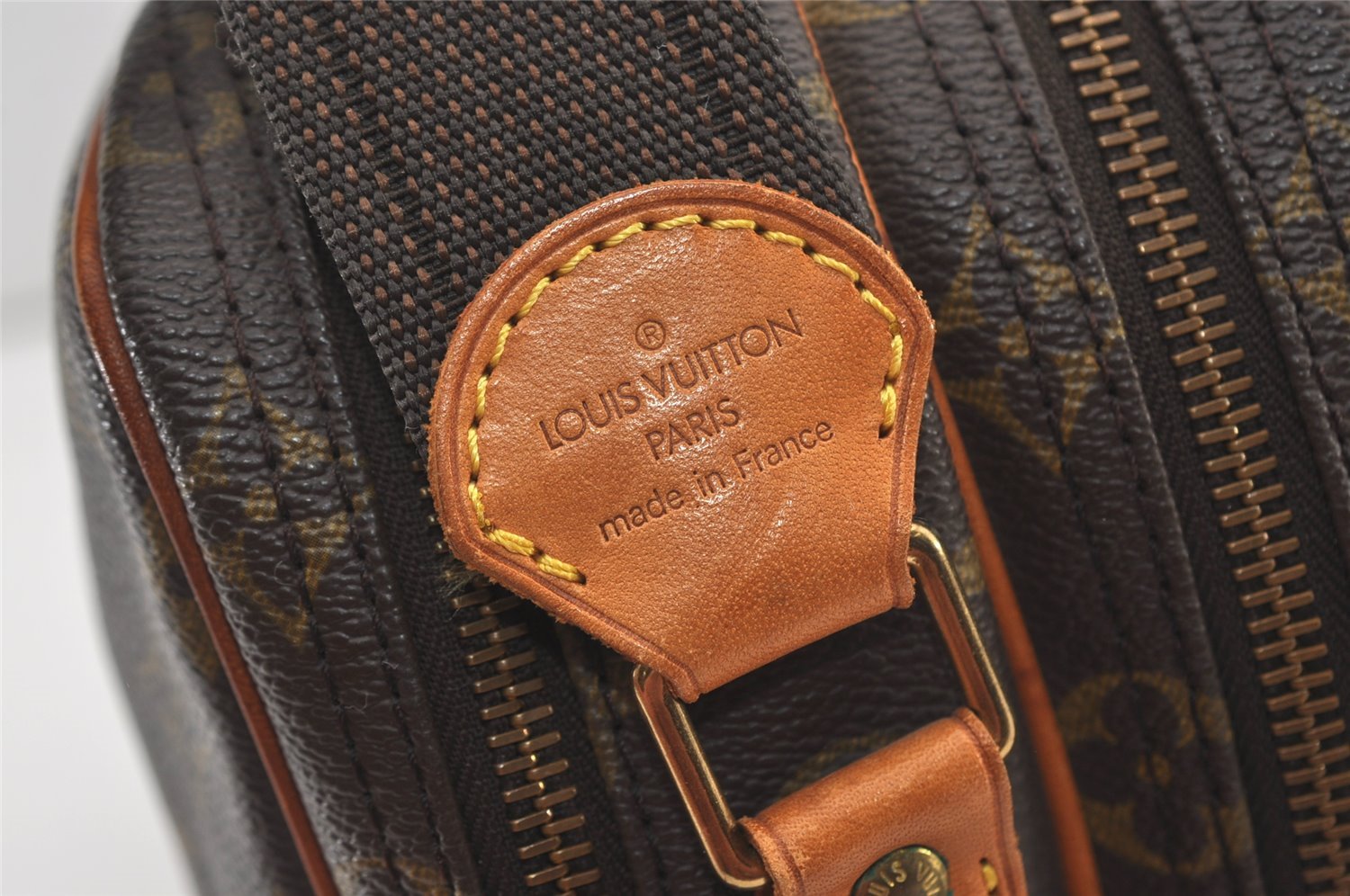 Authentic Louis Vuitton Monogram Reporter PM Shoulder Cross Bag M45254 LV 2904J