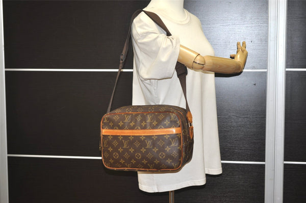 Authentic Louis Vuitton Monogram Reporter PM Shoulder Cross Bag M45254 LV 2904J