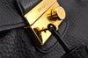 Authentic PRADA Leather Nappa 2Way Shoulder Cross Body Hand Bag Black 2906I