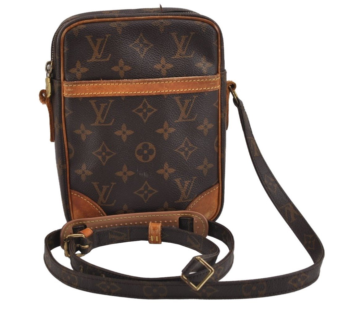 Authentic Louis Vuitton Monogram Danube Shoulder Crossbody Bag M45266 Junk 2907J