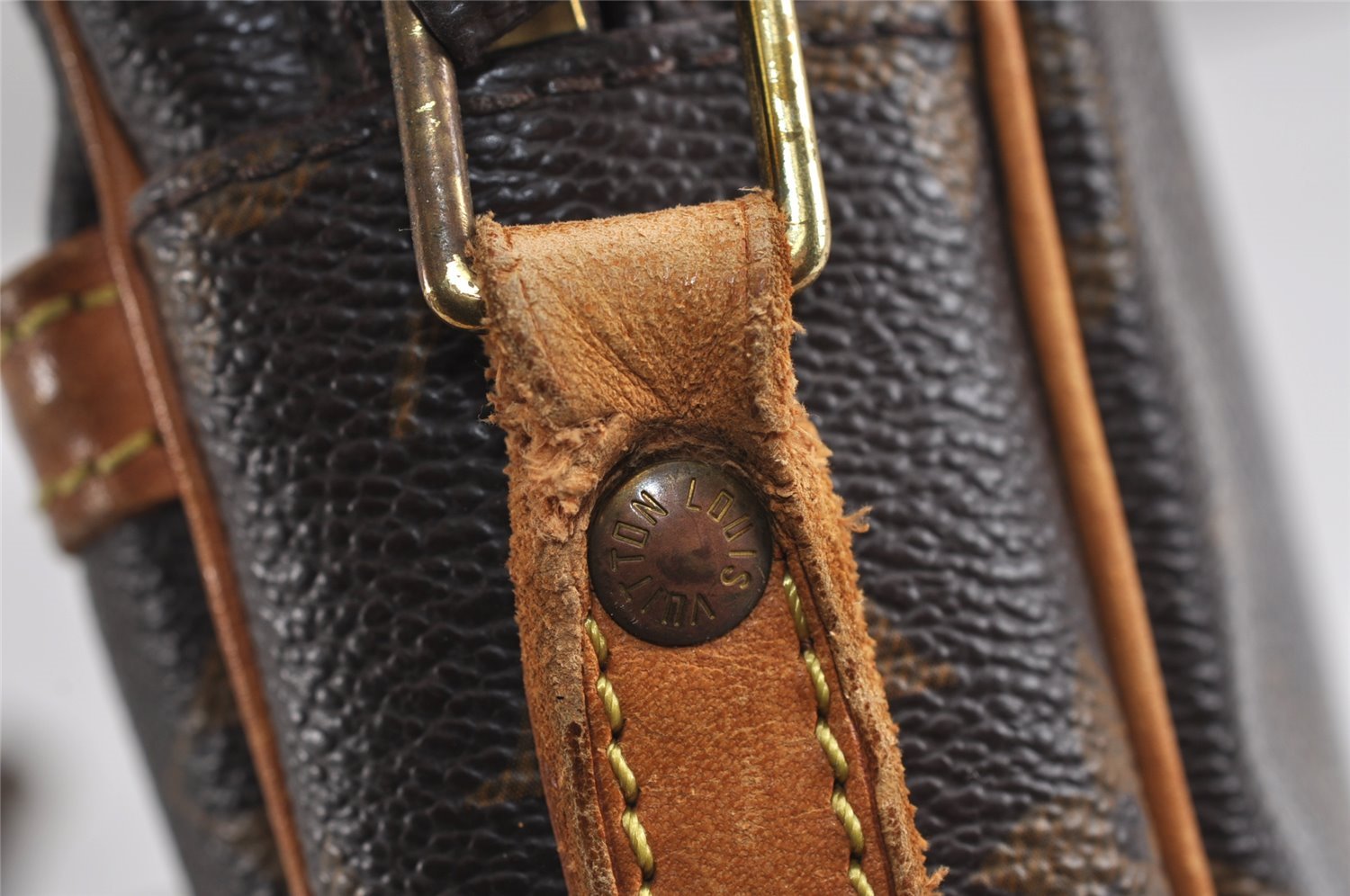 Authentic Louis Vuitton Monogram Danube Shoulder Crossbody Bag M45266 Junk 2907J