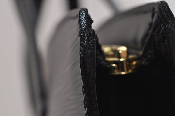 Authentic Louis Vuitton Epi Saint Jacques Hand Bag Black M52272 LV 2908J