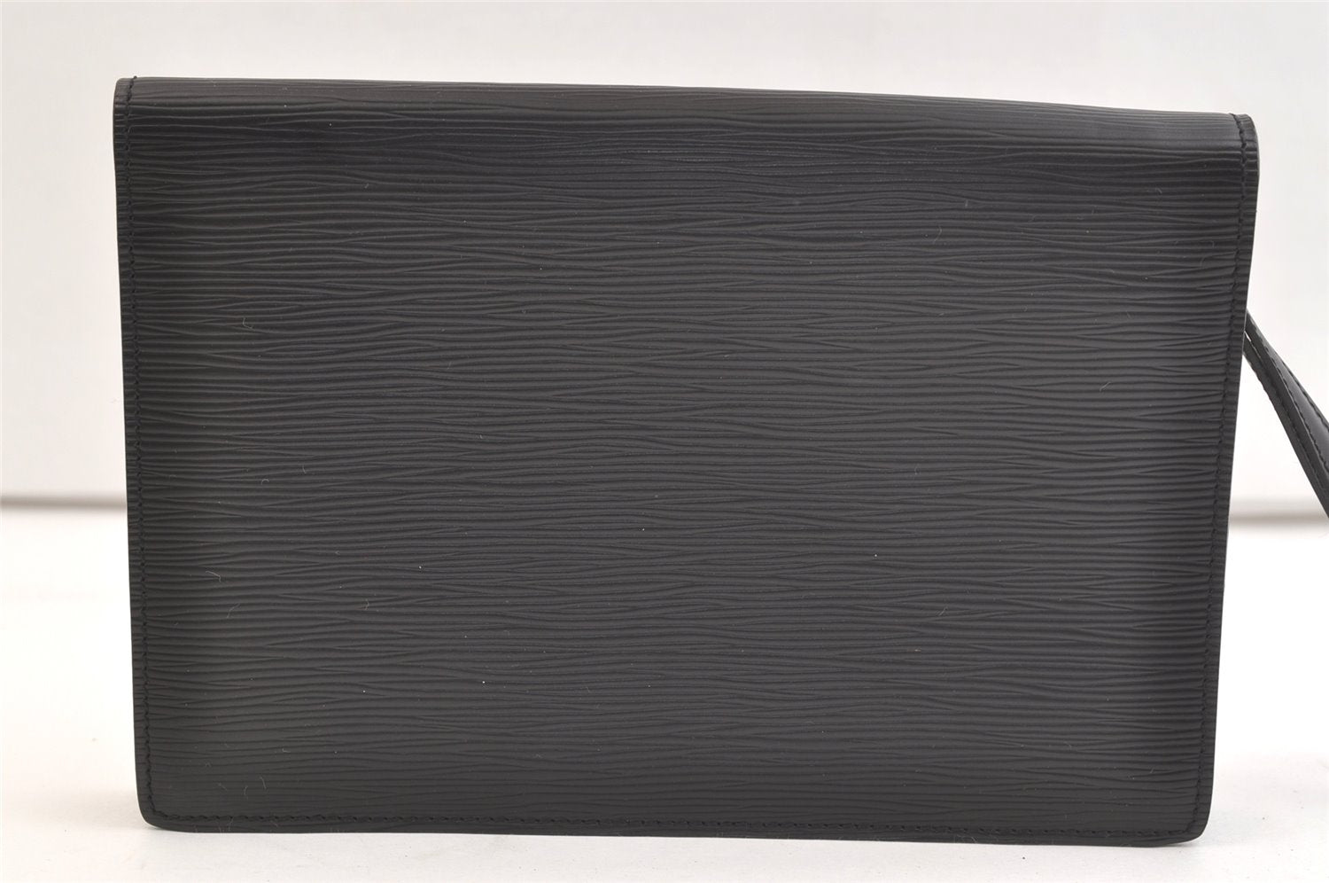 Auth Louis Vuitton Epi Pochette Sellier Dragonne Clutch Bag M52612 Black 2908K