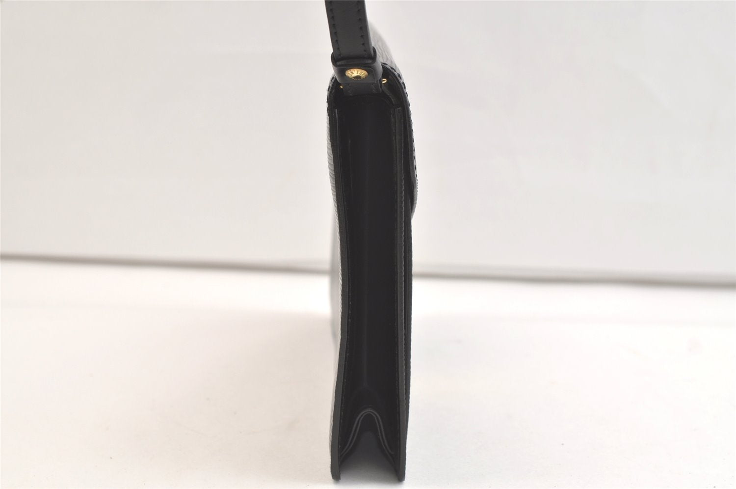 Auth Louis Vuitton Epi Pochette Sellier Dragonne Clutch Bag M52612 Black 2908K