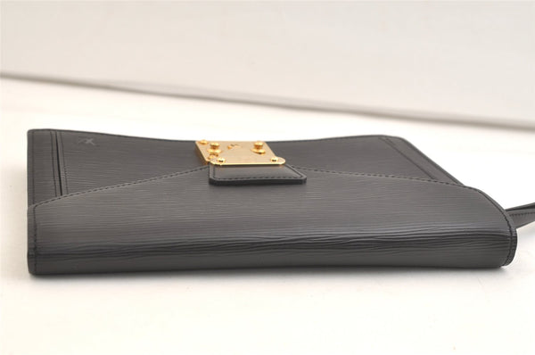 Auth Louis Vuitton Epi Pochette Sellier Dragonne Clutch Bag M52612 Black 2908K