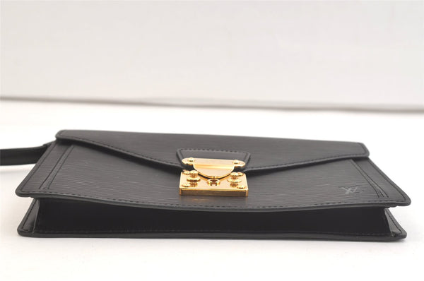 Auth Louis Vuitton Epi Pochette Sellier Dragonne Clutch Bag M52612 Black 2908K