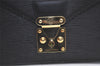 Auth Louis Vuitton Epi Pochette Sellier Dragonne Clutch Bag M52612 Black 2908K