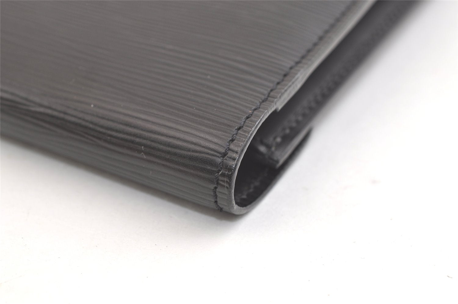 Auth Louis Vuitton Epi Pochette Sellier Dragonne Clutch Bag M52612 Black 2908K