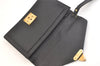 Auth Louis Vuitton Epi Pochette Sellier Dragonne Clutch Bag M52612 Black 2908K
