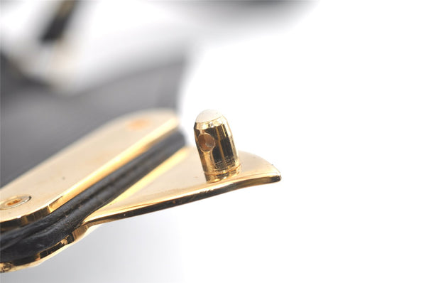 Auth Louis Vuitton Epi Pochette Sellier Dragonne Clutch Bag M52612 Black 2908K