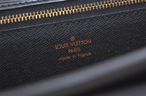 Auth Louis Vuitton Epi Pochette Sellier Dragonne Clutch Bag M52612 Black 2908K