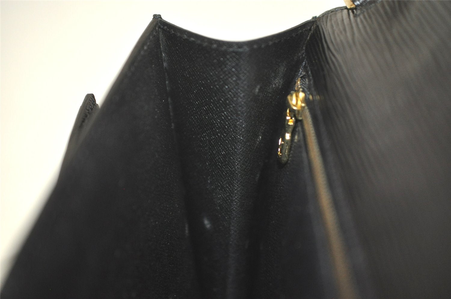 Auth Louis Vuitton Epi Pochette Sellier Dragonne Clutch Bag M52612 Black 2908K