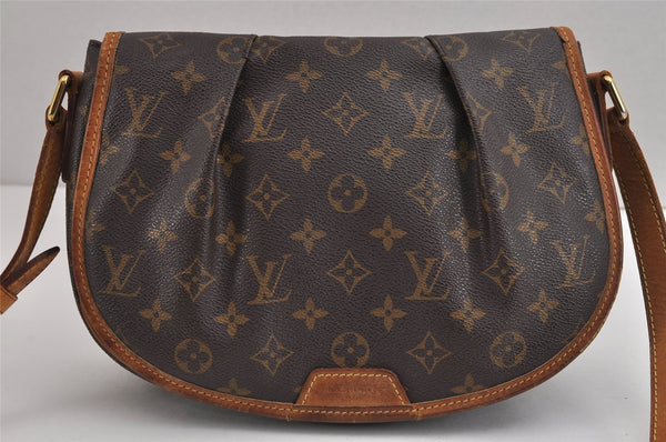 Authentic Louis Vuitton Monogram Menilmontant PM M40474 Shoulder Cross Bag 2909J