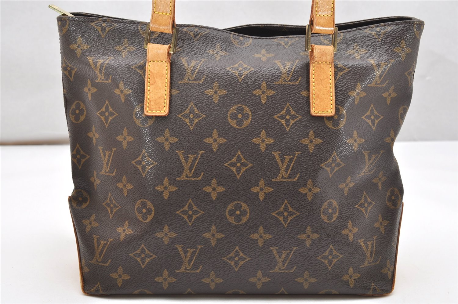 Authentic Louis Vuitton Monogram Cabas Piano Shoulder Tote Bag M51148 Junk 2909K