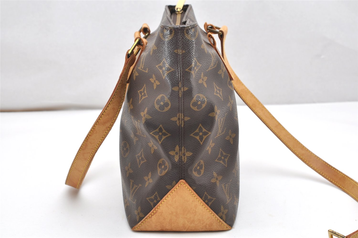Authentic Louis Vuitton Monogram Cabas Piano Shoulder Tote Bag M51148 Junk 2909K