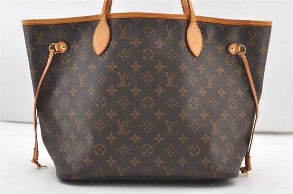 Authentic Louis Vuitton Monogram Neverfull MM Shoulder Tote Bag M40156 LV 2910J