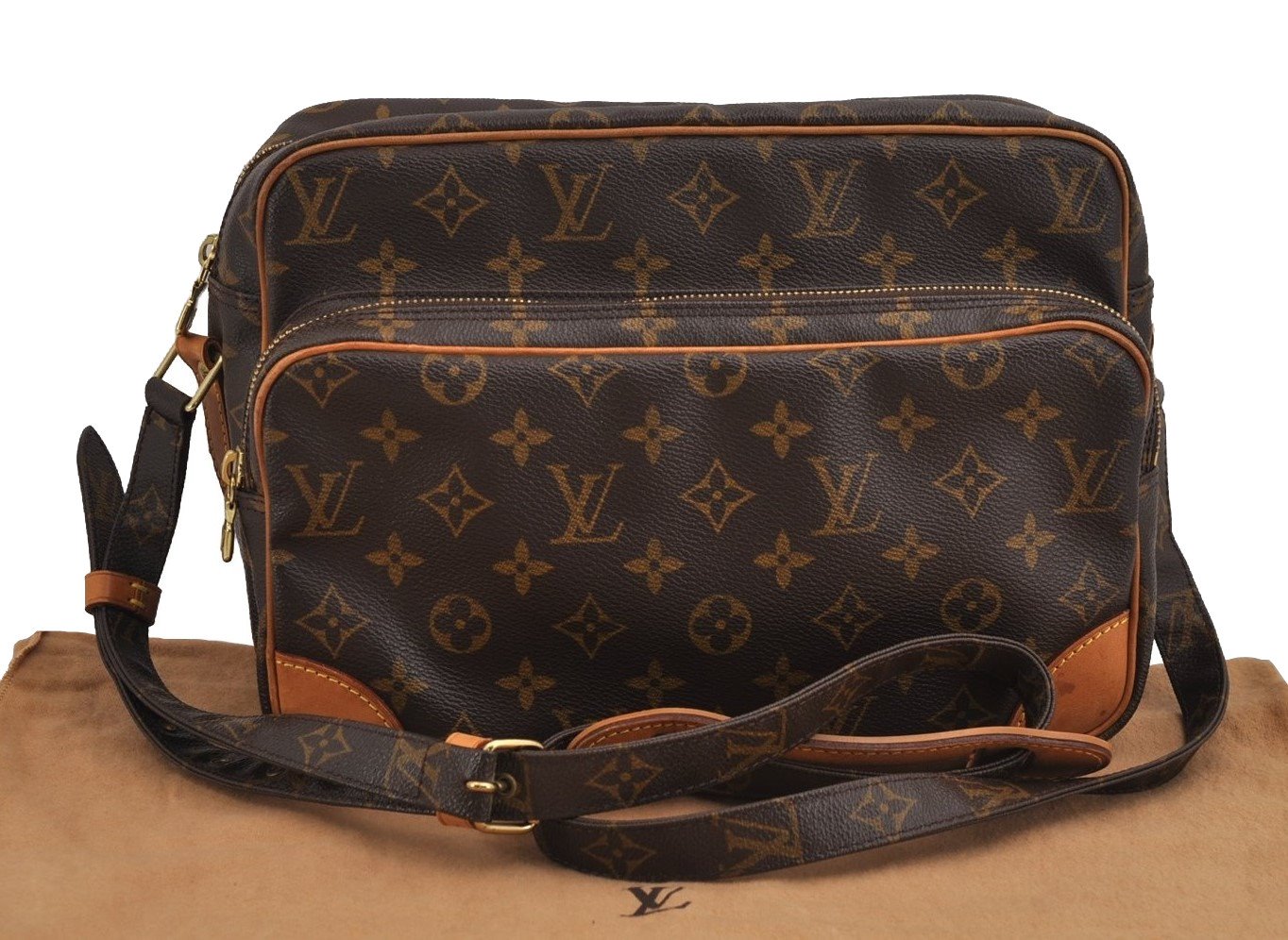 Authentic Louis Vuitton Monogram Nile Shoulder Cross Body Bag M45244 LV 2911J