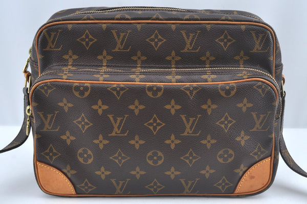 Authentic Louis Vuitton Monogram Nile Shoulder Cross Body Bag M45244 LV 2911J