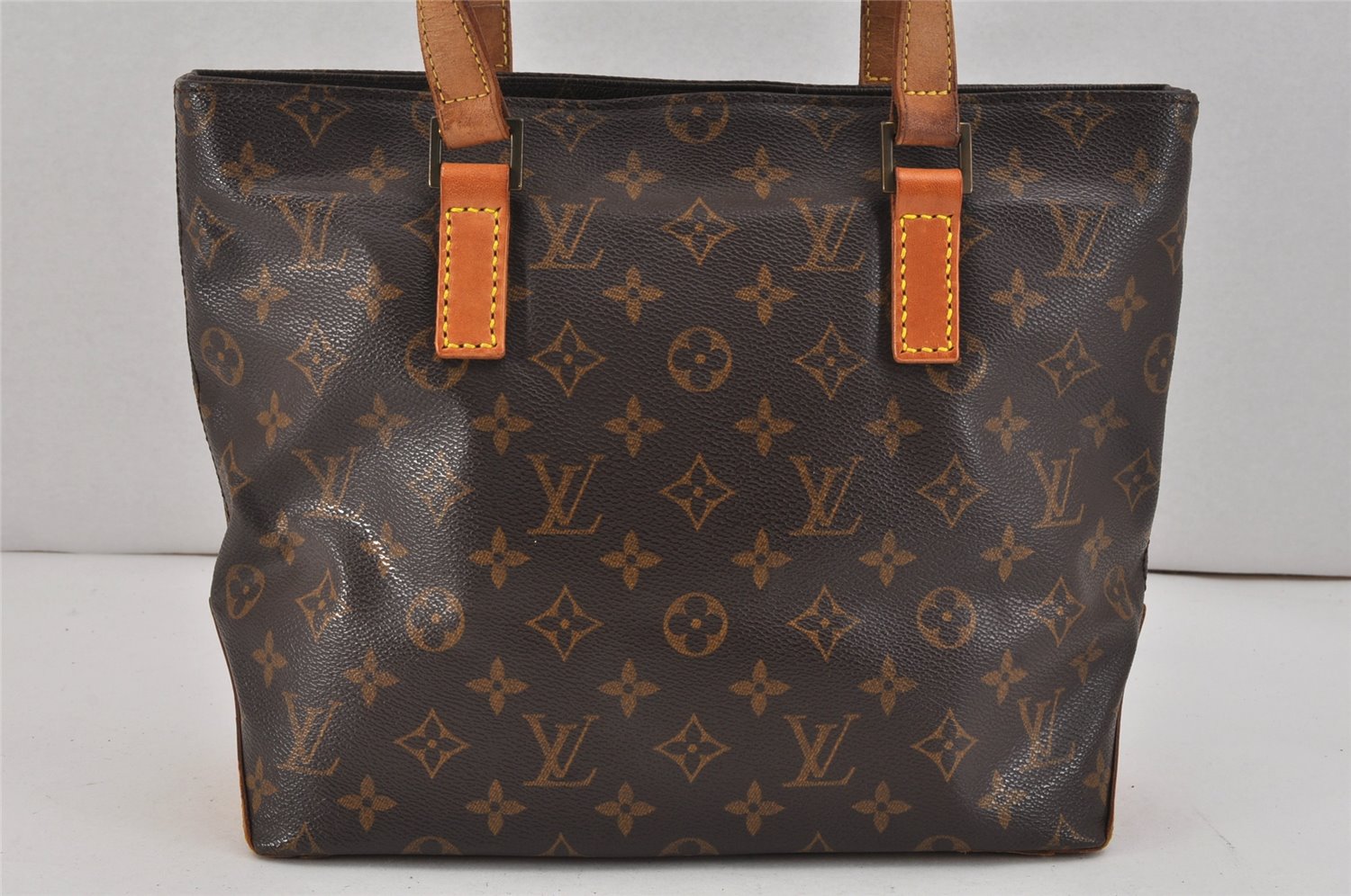 Authentic Louis Vuitton Monogram Cabas Piano Shoulder Tote Bag M51148 LV 2912K