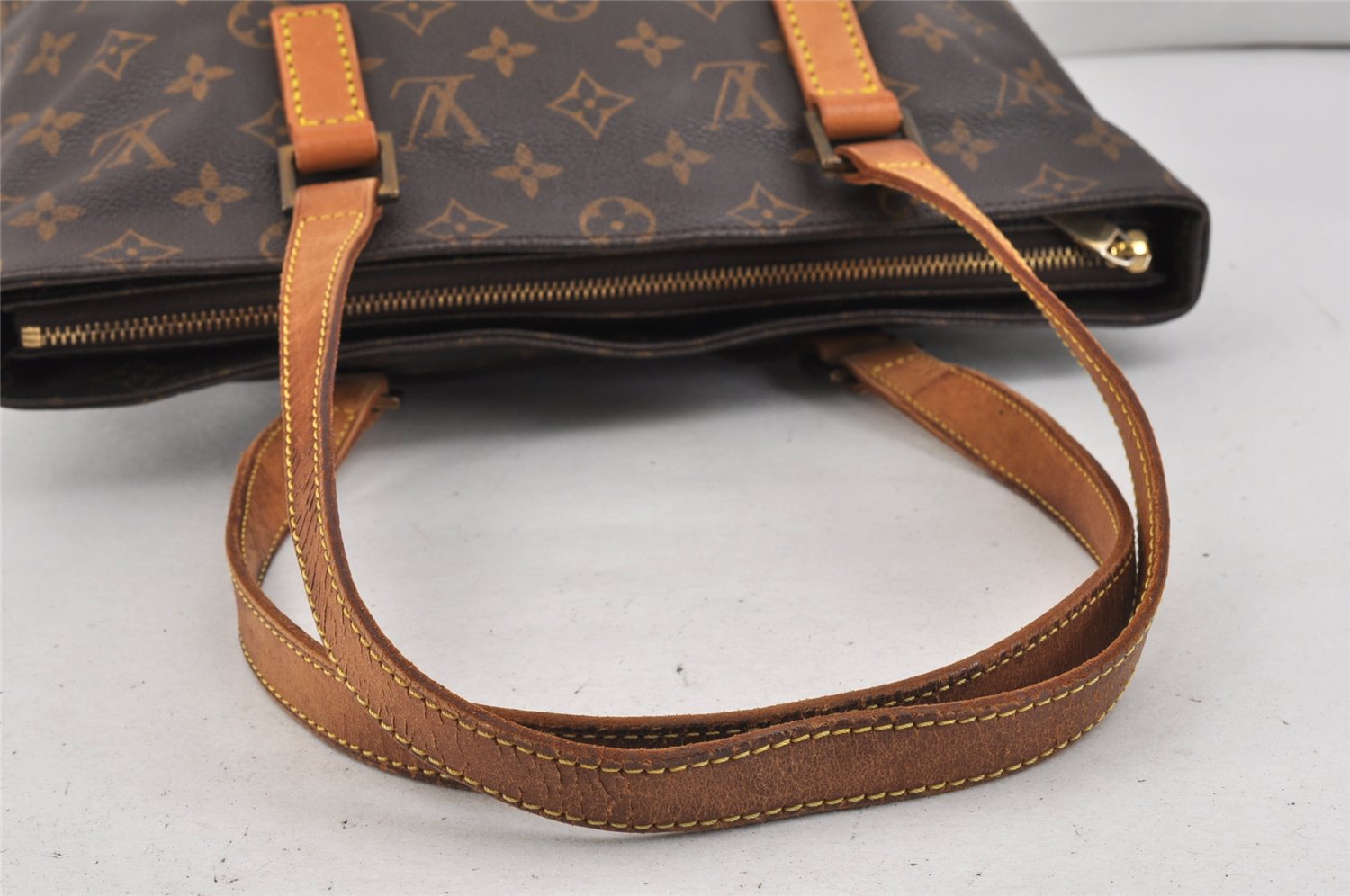 Authentic Louis Vuitton Monogram Cabas Piano Shoulder Tote Bag M51148 LV 2912K