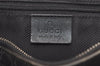 Authentic GUCCI Vintage Hand Boston Bag GG Canvas Leather 0000851 Black 2913K