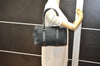 Authentic GUCCI Vintage Hand Boston Bag GG Canvas Leather 0000851 Black 2913K