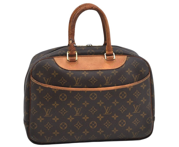 Authentic Louis Vuitton Monogram Deauville Hand Bag M47270 LV Junk 2914J