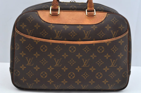 Authentic Louis Vuitton Monogram Deauville Hand Bag M47270 LV Junk 2914J