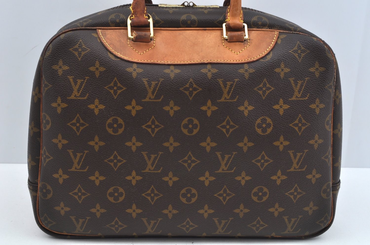 Authentic Louis Vuitton Monogram Deauville Hand Bag M47270 LV Junk 2914J