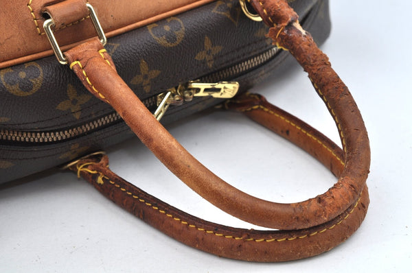 Authentic Louis Vuitton Monogram Deauville Hand Bag M47270 LV Junk 2914J