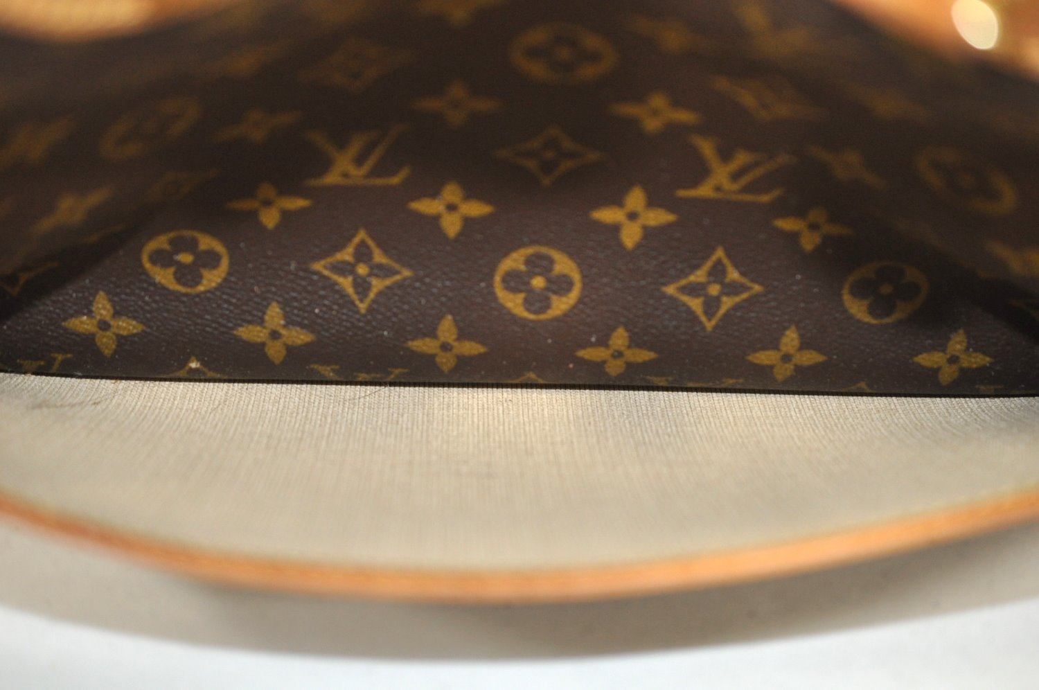 Authentic Louis Vuitton Monogram Deauville Hand Bag M47270 LV Junk 2914J