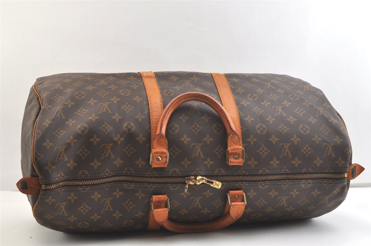 Authentic Louis Vuitton Monogram Keepall 55 Travel Boston Bag M41424 LV 2915K