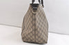 Authentic GUCCI Vintage Shoulder Tote Bag GG PVC Enamel 197953 Brown 2916K