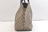 Authentic GUCCI Vintage Shoulder Tote Bag GG PVC Enamel 197953 Brown 2916K