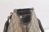Authentic GUCCI Vintage Shoulder Tote Bag GG PVC Enamel 197953 Brown 2916K