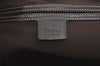 Authentic GUCCI Vintage Shoulder Tote Bag GG PVC Enamel 197953 Brown 2916K